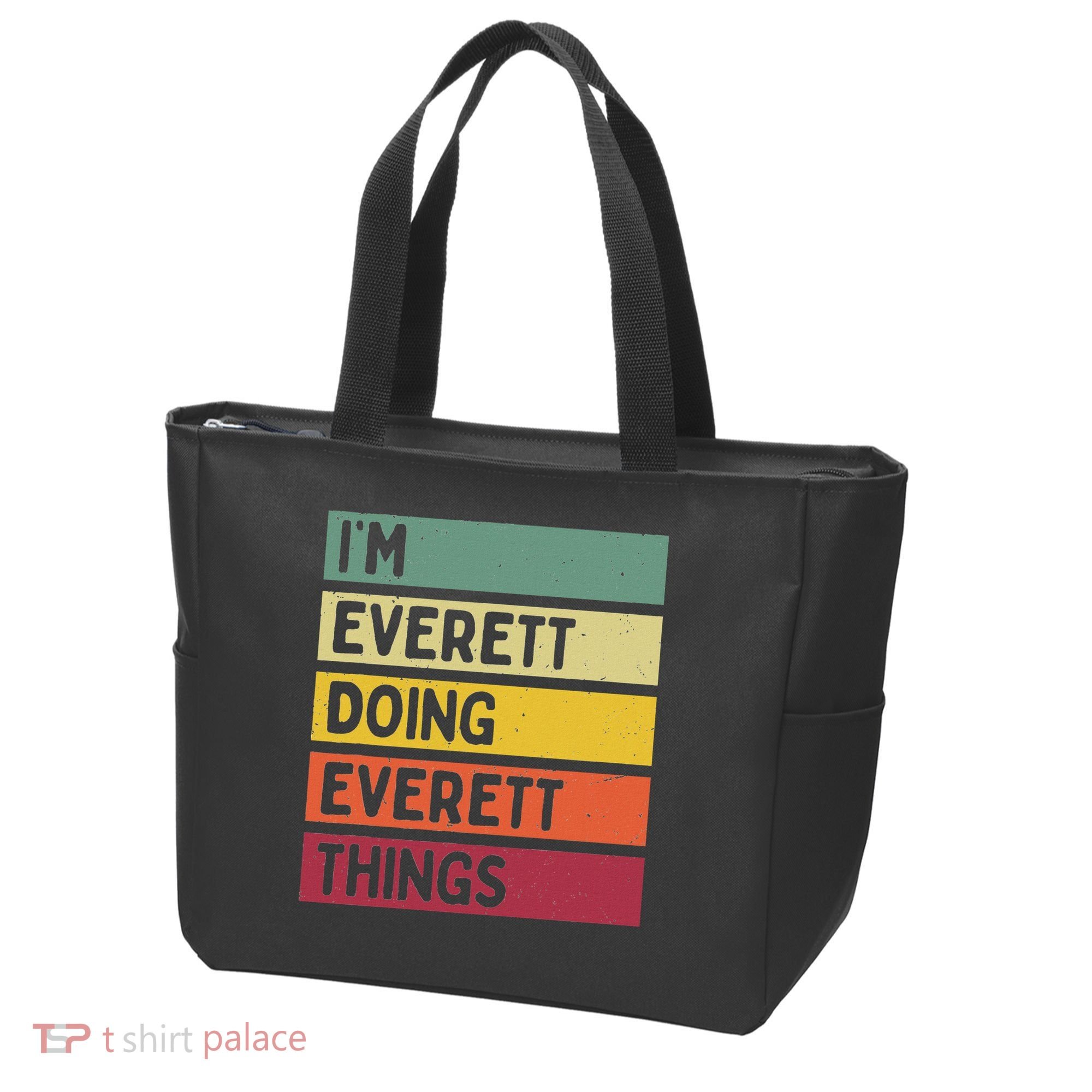 IM Everett Doing Everett Things Funny Personalized Quote Tote Bag