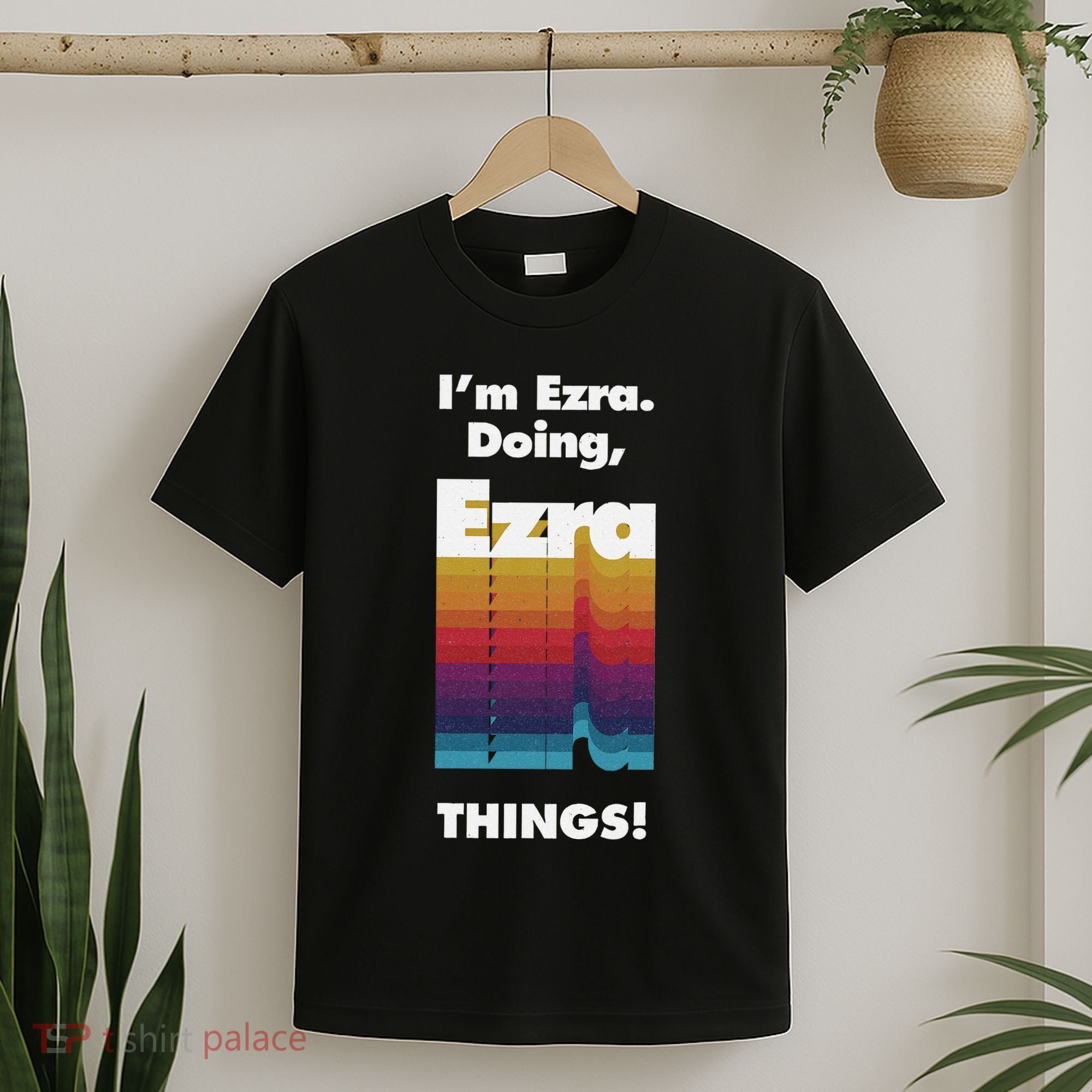 I'm Ezra Doing Ezra Things Funny Birthday Name Grunge T-Shirt