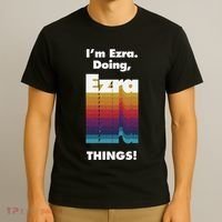 I'm Ezra Doing Ezra Things Funny Birthday Name Grunge T-Shirt thumb 3