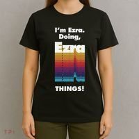 I'm Ezra Doing Ezra Things Funny Birthday Name Grunge T-Shirt thumb 4