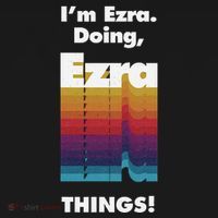 I'm Ezra Doing Ezra Things Funny Birthday Name Grunge Baby Bodysuit thumb 2