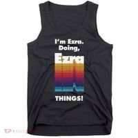 I'm Ezra Doing Ezra Things Funny Birthday Name Grunge Tank Top thumb 0