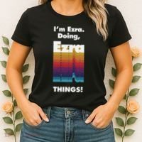 I'm Ezra Doing Ezra Things Funny Birthday Name Grunge Women's T-Shirt thumb 2