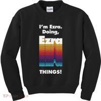 I'm Ezra Doing Ezra Things Funny Birthday Name Grunge Kids Sweatshirt thumb 0