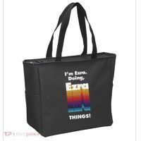 I'm Ezra Doing Ezra Things Funny Birthday Name Grunge Tote Bag thumb 2