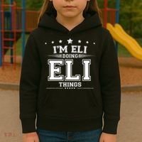 Im Eli Doing Eli Things Kids Hoodie thumb 3