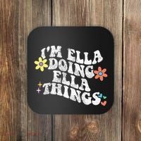 Im Ella Doing Ella Things Funny MotherS Day Coaster thumb 0