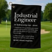 Industrial Engineer Definition Apparel Industry Engineering Golf Towel thumb 1