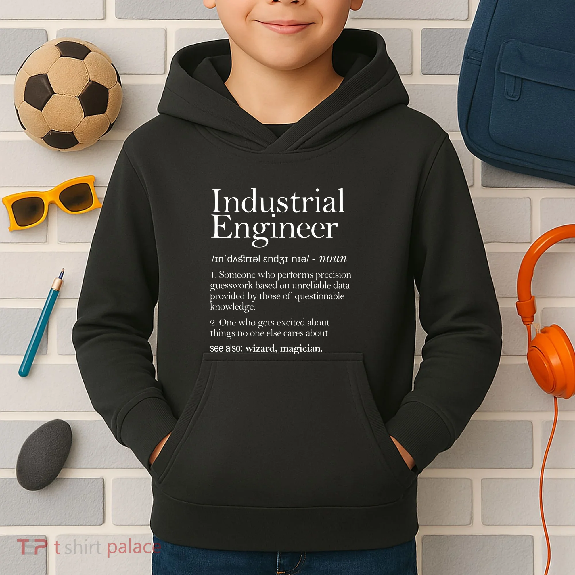 Industrial Engineer Definition Apparel Industry Engineering Kids Hoodie