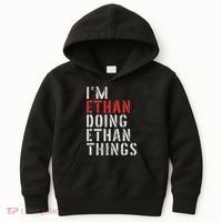I'm Ethan Doing Ethan Things First Name Ethan Kids Hoodie thumb 0