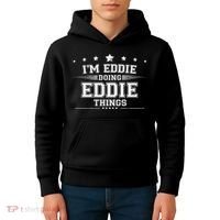 Im Eddie Doing Eddie Things Kids Hoodie thumb 4