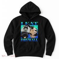I Eat Drywall Funny Fat Cats Funny Hard Cat Silly Meme Hoodie thumb 0