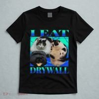 I Eat Drywall Funny Fat Cats Funny Hard Cat Silly Meme T-Shirt thumb 5