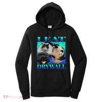 I Eat Drywall Funny Fat Cats Funny Hard Cat Silly Meme Women's Hoodie thumb 0