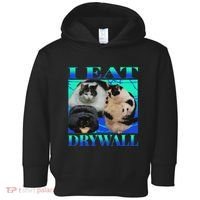 I Eat Drywall Funny Fat Cats Funny Hard Cat Silly Meme Toddler Hoodie thumb 0