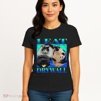 I Eat Drywall Funny Fat Cats Funny Hard Cat Silly Meme Women's T-Shirt thumb 4