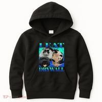 I Eat Drywall Funny Fat Cats Funny Hard Cat Silly Meme Kids Hoodie thumb 0