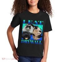 I Eat Drywall Funny Fat Cats Funny Hard Cat Silly Meme Kids T-Shirt thumb 2
