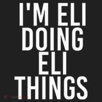 IM Eli Doing Eli Things Funny Birthday Name Gift Idea Beanie thumb 2