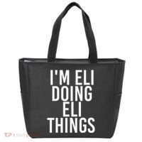 IM Eli Doing Eli Things Funny Birthday Name Gift Idea Tote Bag thumb 0