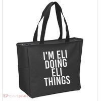 IM Eli Doing Eli Things Funny Birthday Name Gift Idea Tote Bag thumb 2
