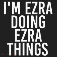 IM Ezra Doing Ezra Things Funny Birthday Name Gift Idea Beanie thumb 2
