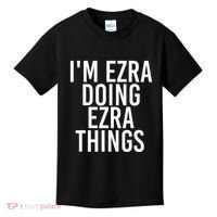 IM Ezra Doing Ezra Things Funny Birthday Name Gift Idea Kids T-Shirt thumb 0