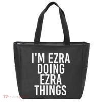 IM Ezra Doing Ezra Things Funny Birthday Name Gift Idea Tote Bag thumb 0