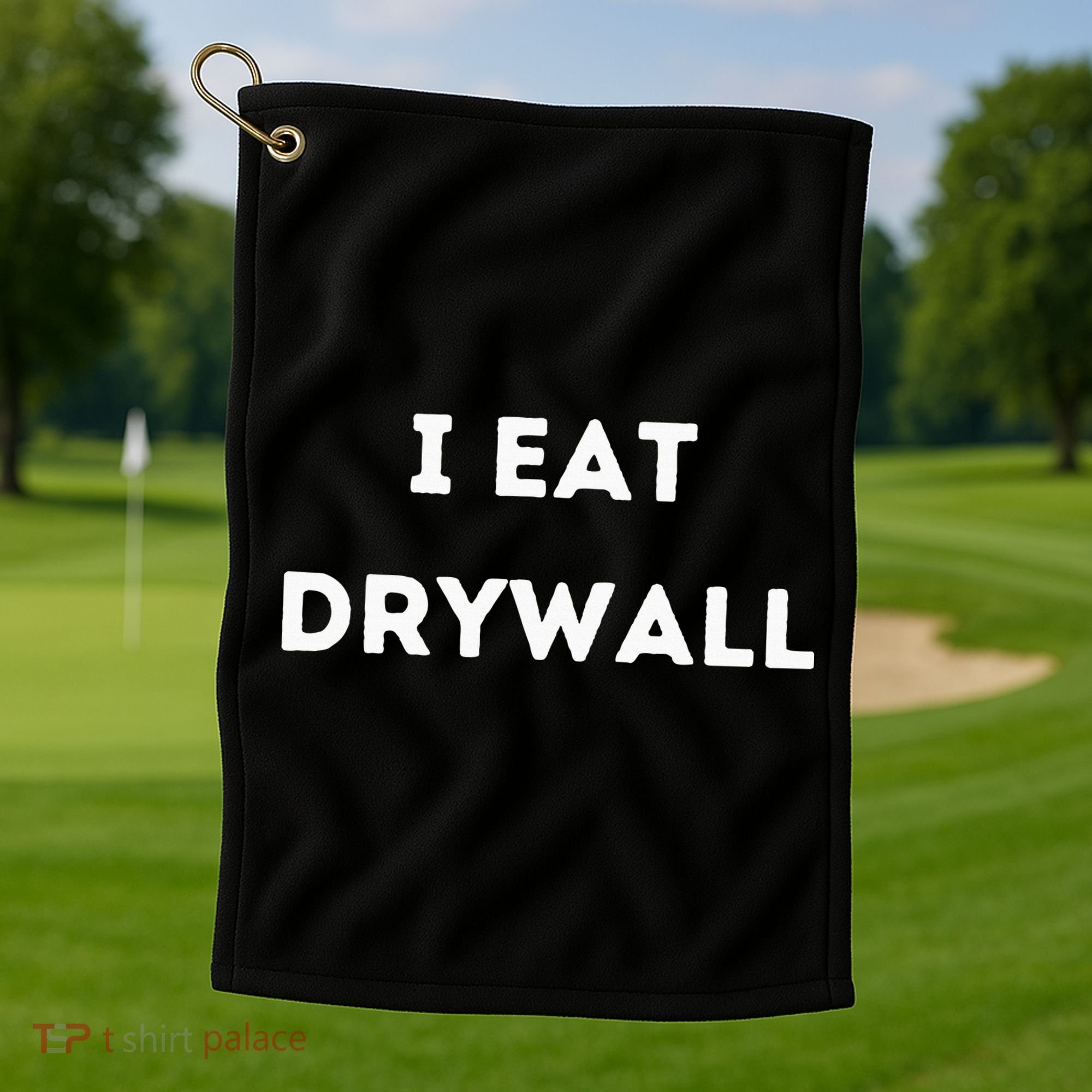 I Eat Drywall Golf Towel