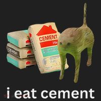 I Eat Funny Cement Cat Cursed Meme Women's Sweatshirt thumb 2