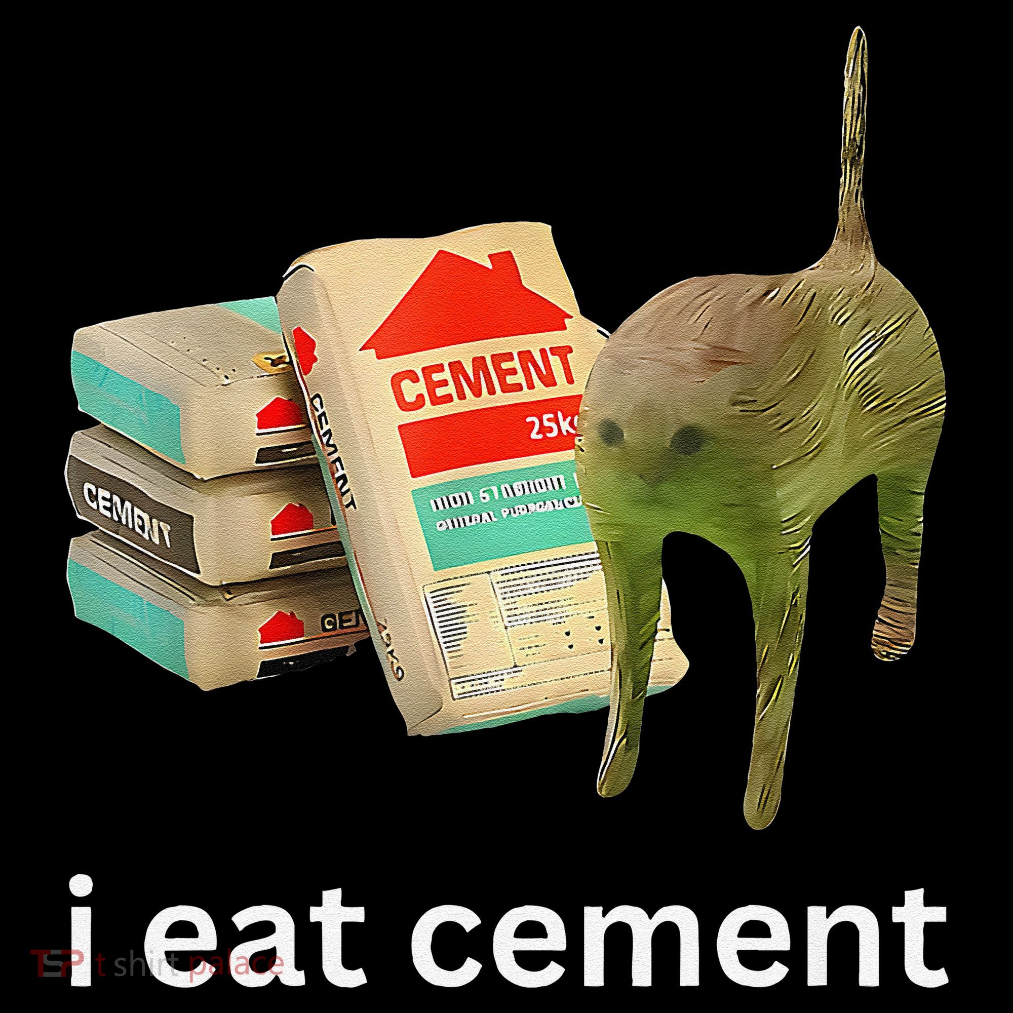 I Eat Funny Cement Cat Cursed Meme Baby Bodysuit