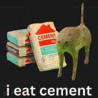 I Eat Funny Cement Cat Cursed Meme Kids Hoodie thumb 5