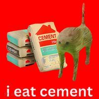 I Eat Funny Cement Cat Cursed Meme Santa Hat thumb 1