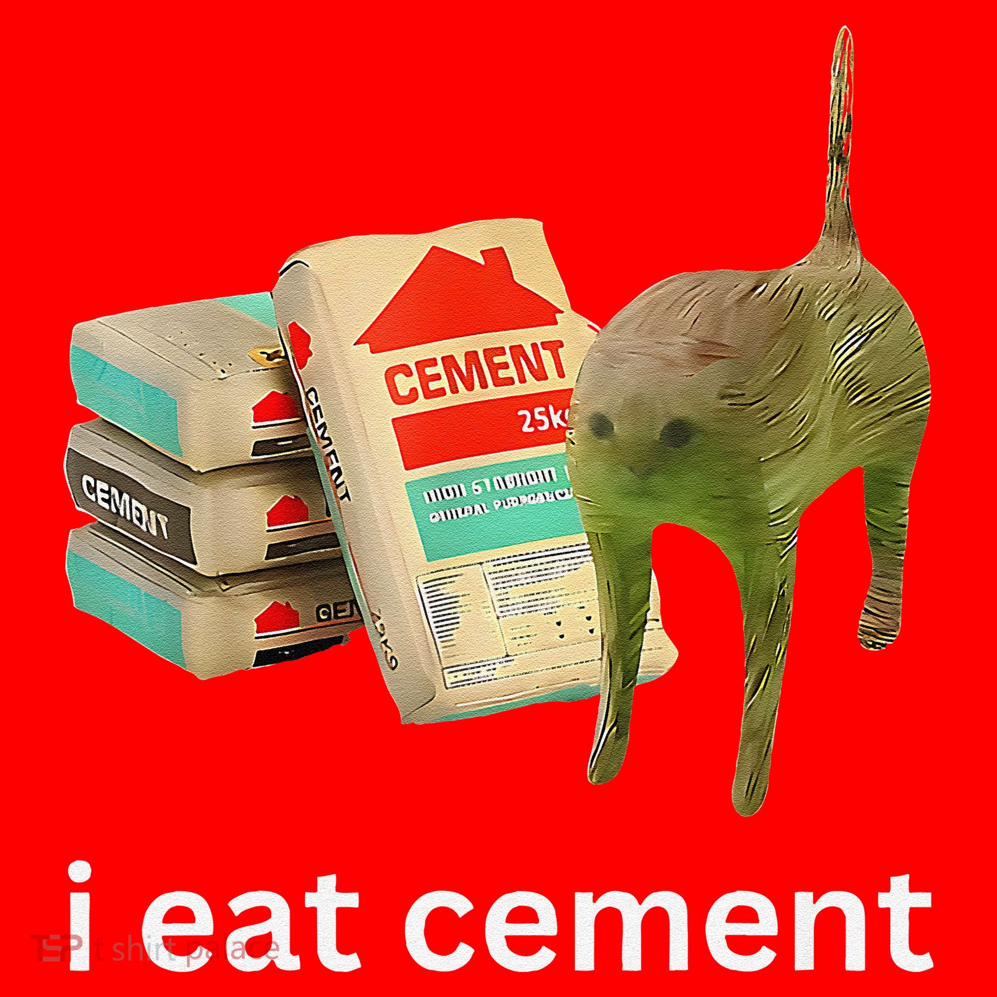 I Eat Funny Cement Cat Cursed Meme Santa Hat