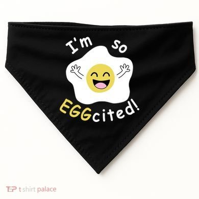 Im Eggcited Funny Humor USA-Made Doggie Bandana