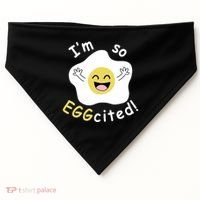 Im Eggcited Funny Humor USA-Made Doggie Bandana thumb 0