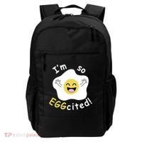 Im Eggcited Funny Humor Backpack thumb 0