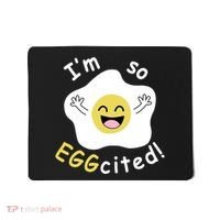 Im Eggcited Funny Humor Mousepad thumb 0