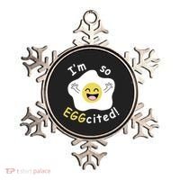 Im Eggcited Funny Humor Ornament thumb 0