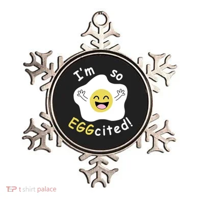 Im Eggcited Funny Humor Ornament
