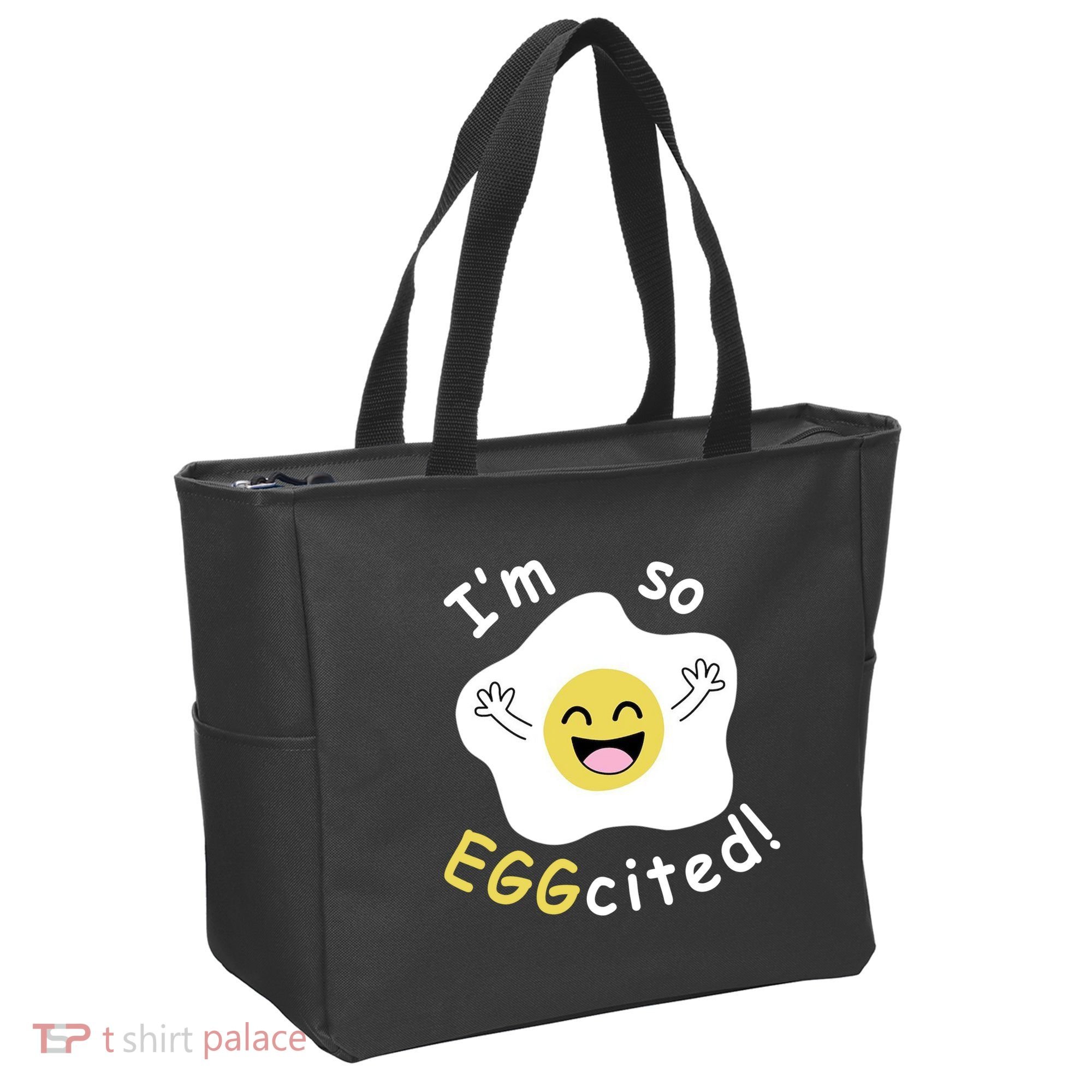 Im Eggcited Funny Humor Tote Bag