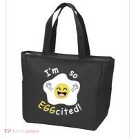 Im Eggcited Funny Humor Tote Bag thumb 3