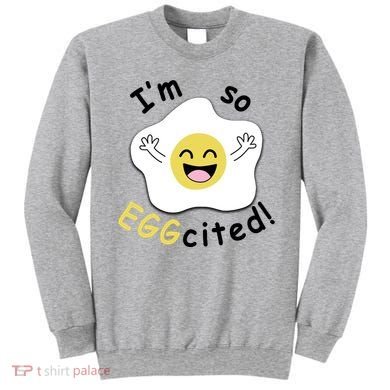 Im Eggcited Funny Humor Sweatshirt