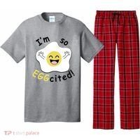 Im Eggcited Funny Humor Pajama Set thumb 0