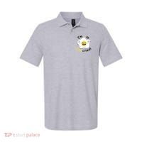 Im Eggcited Funny Humor Polo thumb 0