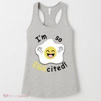 Im Eggcited Funny Humor Women's Tank Top thumb 0
