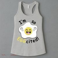 Im Eggcited Funny Humor Women's Tank Top thumb 3