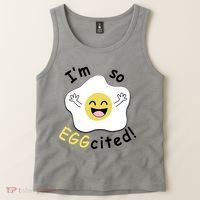 Im Eggcited Funny Humor Tank Top thumb 2