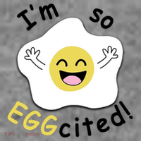 Im Eggcited Funny Humor Toddler T-Shirt thumb 4