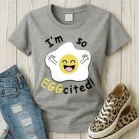 Im Eggcited Funny Humor Women's T-Shirt thumb 3